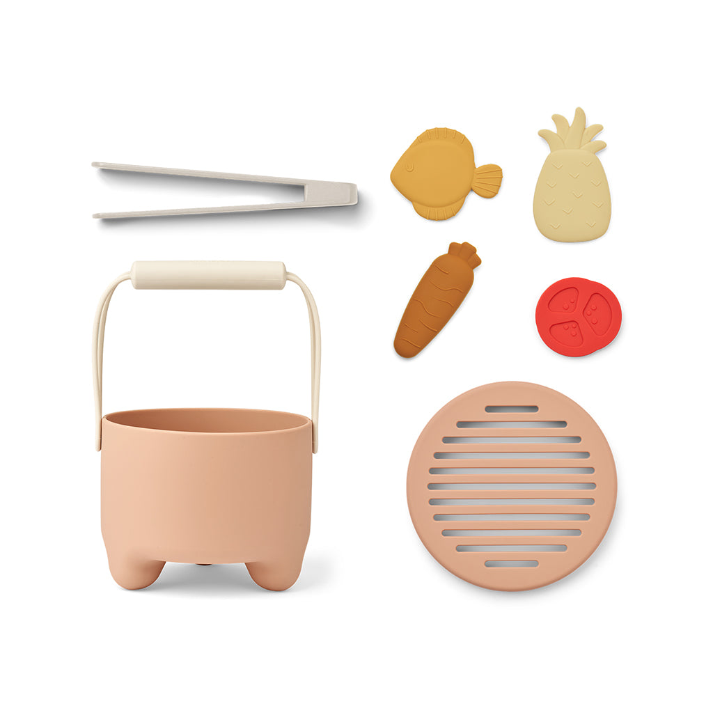 Liewood Wesley BBQ, Silicone Play Food - Blue Multi Mix