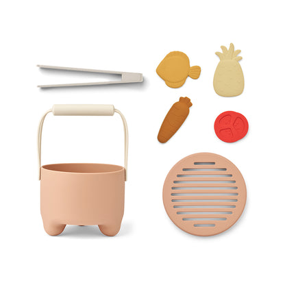 Liewood Wesley BBQ, Silicone Play Food - Blue Multi Mix