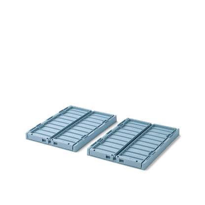 Liewood Weston Folding Crate S, 2-Pack - Beach Blue