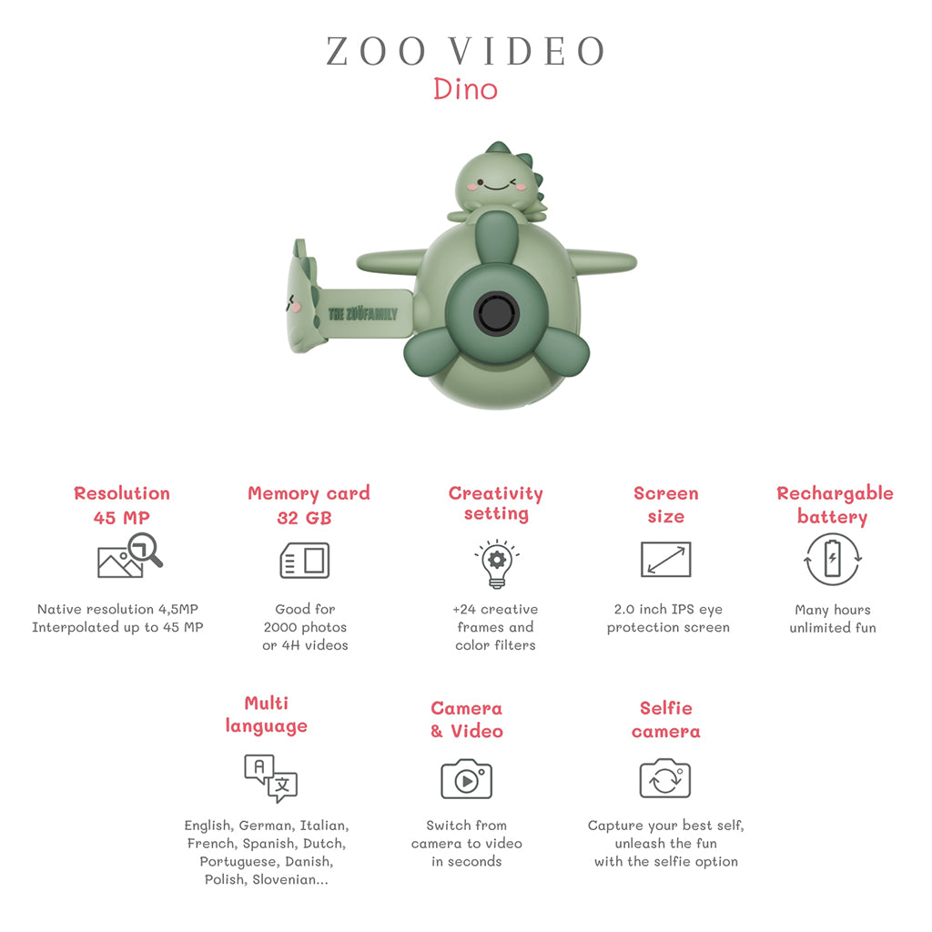 The ZooFamily, Zoo Videocamera, for ages 5-11 – Dino