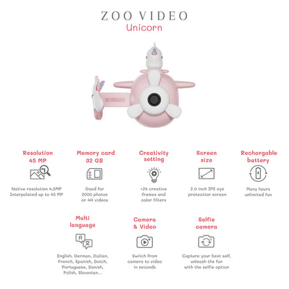 ZooFamily, Zoo Videocamera, Ages 5-11 – Unicorn