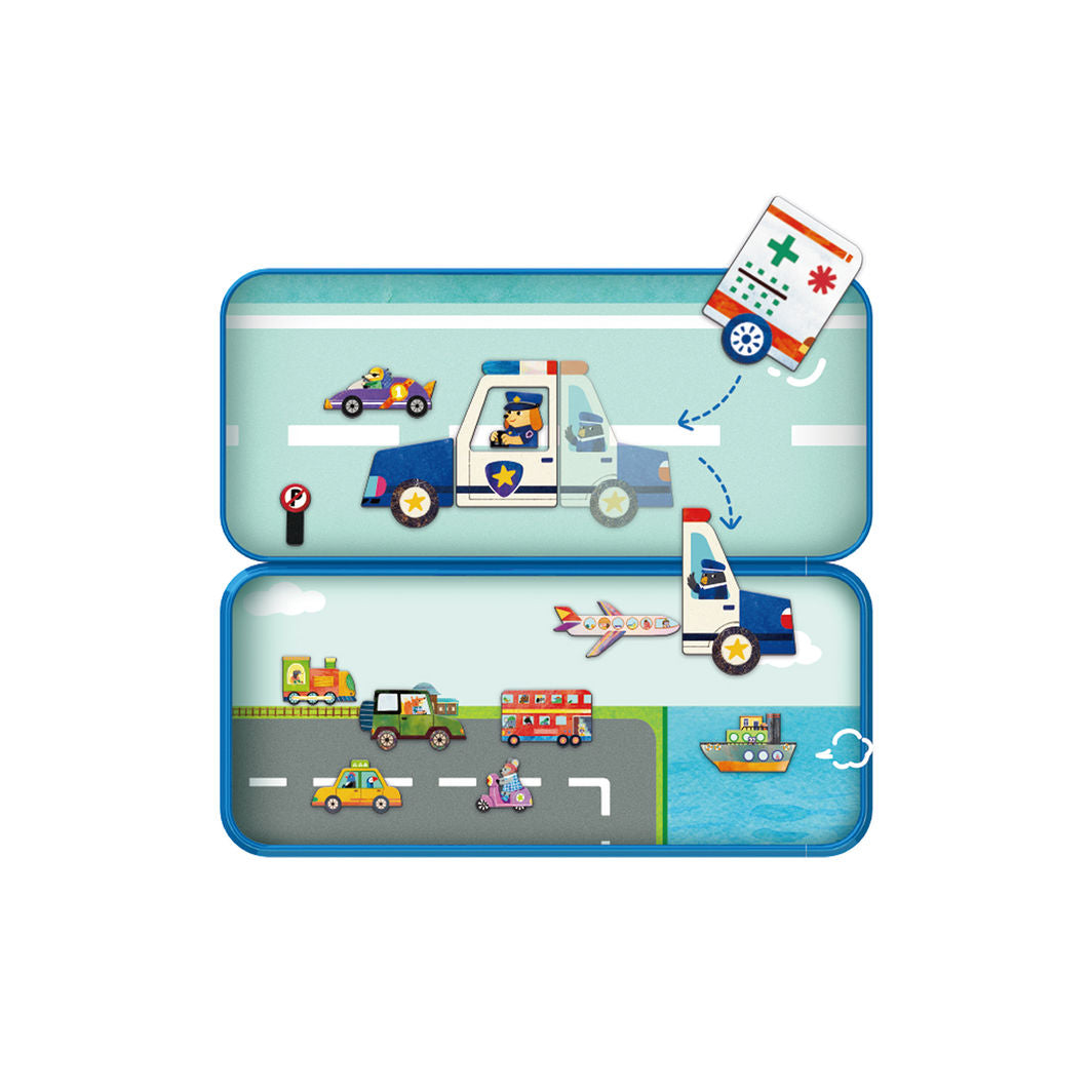 mierEdu Magnetic Travel Set, Vehicles