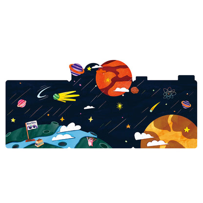 mierEdu - Jelly Stickers, 38 Pieces – Reusable – Astronaut