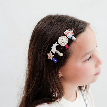 Mimi &amp; Lula - 8 Hair Clips - Mini Circus