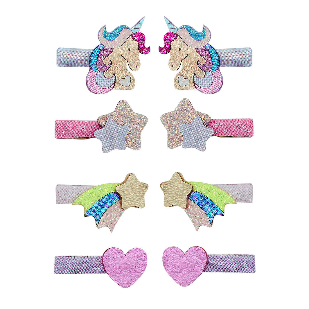 Mimi &amp; Lula 8 Hårclips - Unicornland