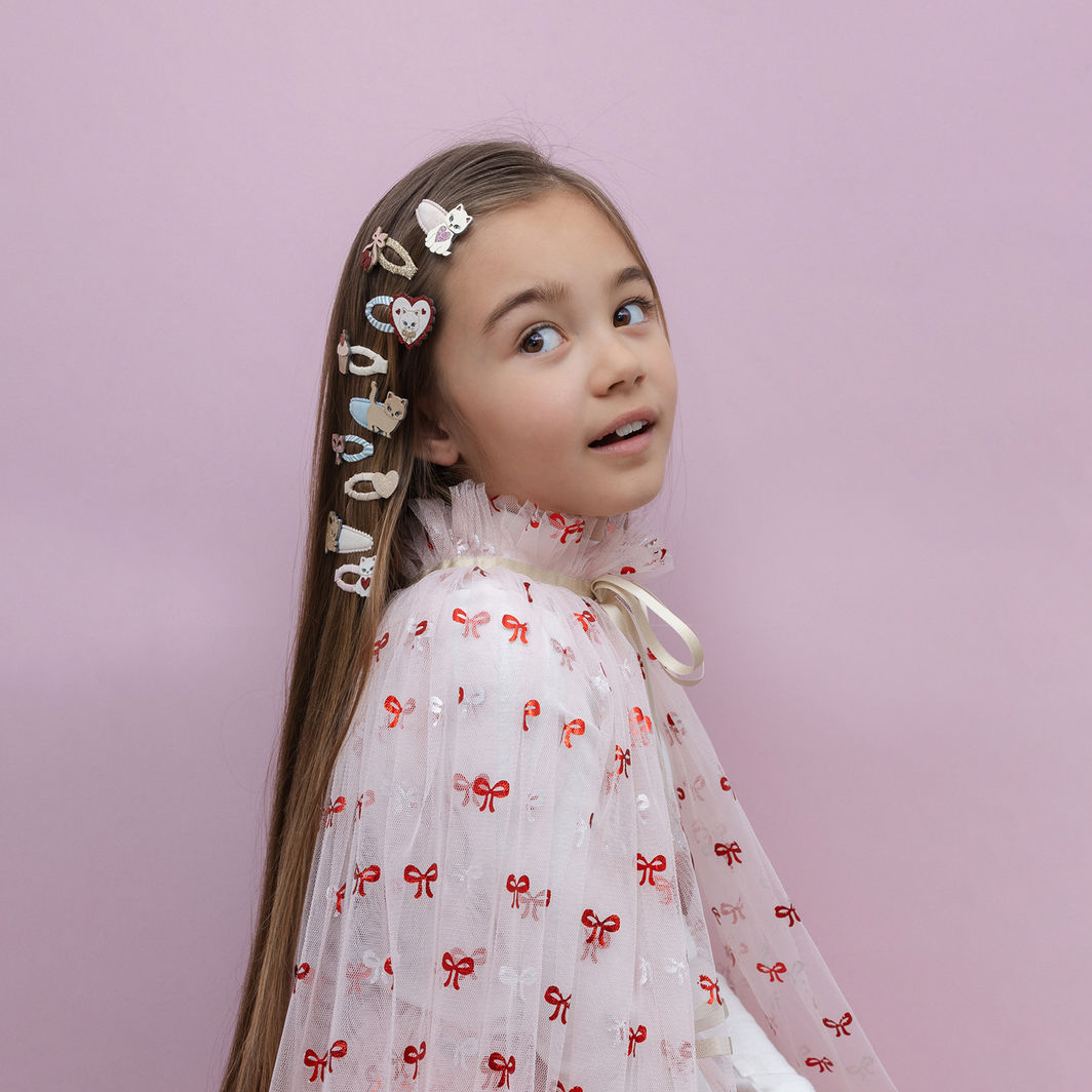 Mimi &amp; Lula – 5 Hair Clips – Mini Kittybow