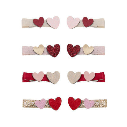 Mimi &amp; Lula 8 Hårclips - Teeny Weeny Heart