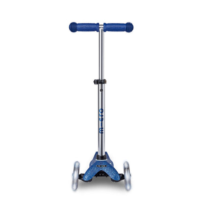 Micro Kick Scooter, Mini Deluxe Galaxy Glitter LED - Navy Blue