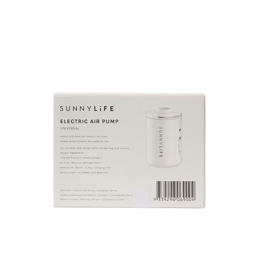 Sunnylife Electric Pump, Universal - White