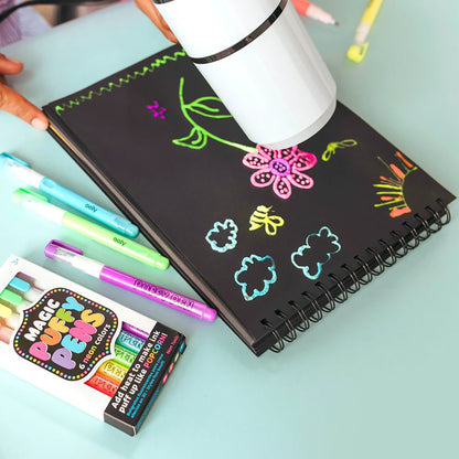 Ooly, Magic Puffy Pens – Set of 6 Neon Colors