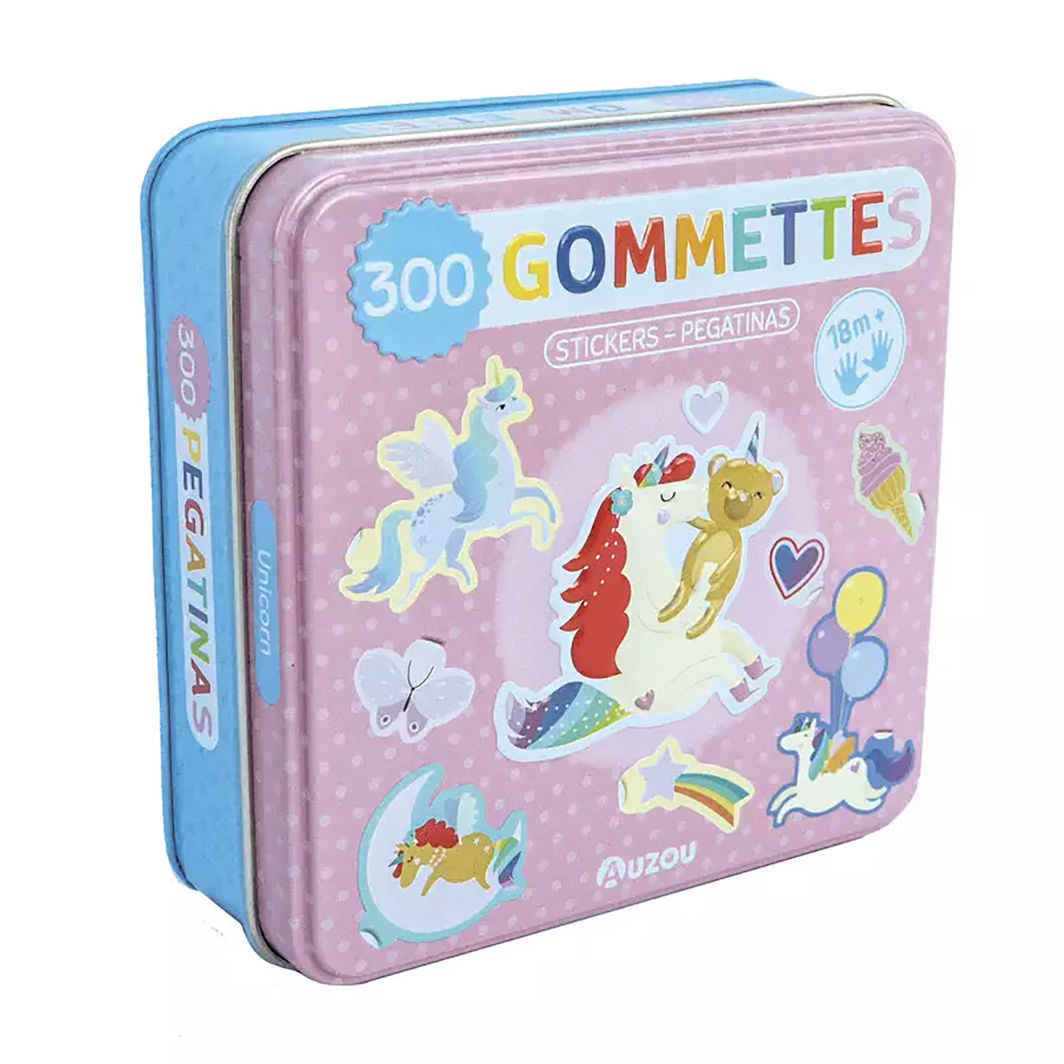 Auzou Sticker Tin, Unicorns