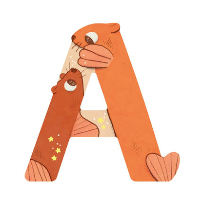 Moulin Roty Wooden Letters, Excluding Æ, Ø, and Å