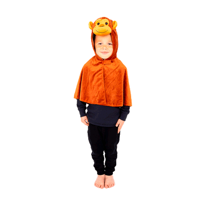 Pretend to Bee Dress-Up Costume, Animal Costume, Monkey - Ages 3-7 Years