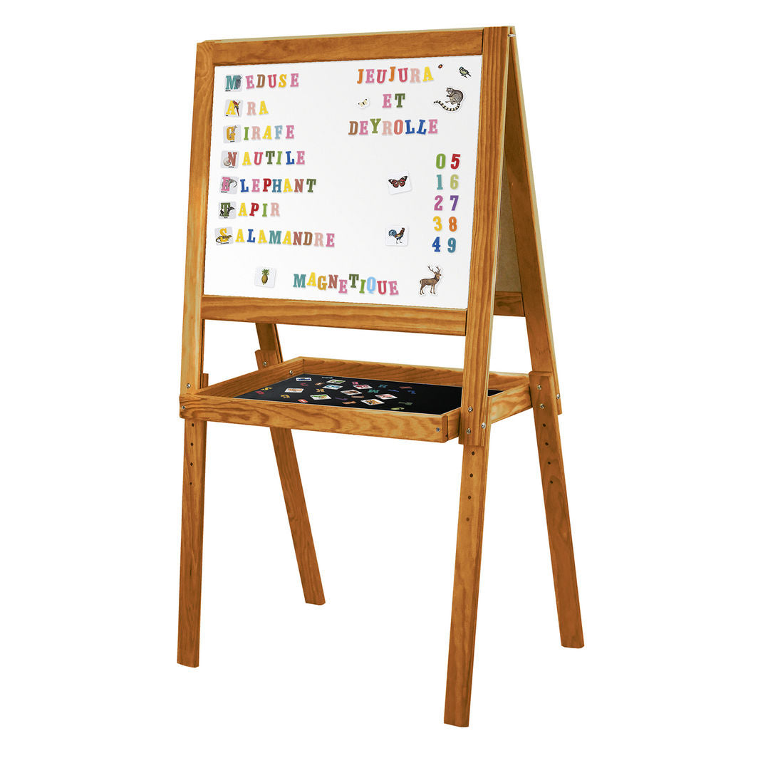 Vilac Jeujura, Double-Sided School Chalkboard with Magnets - Deyrolle