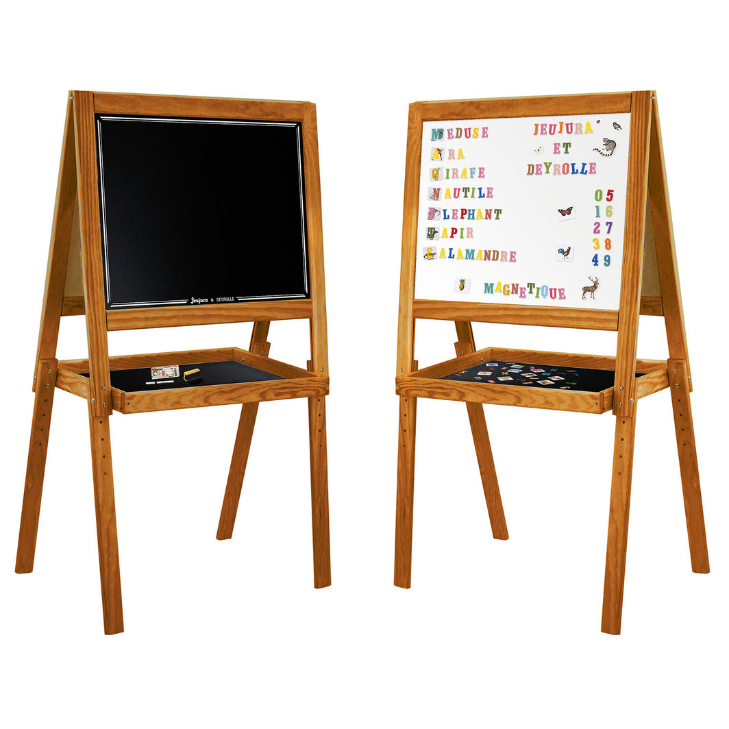 Vilac Jeujura, Double-Sided School Chalkboard with Magnets - Deyrolle
