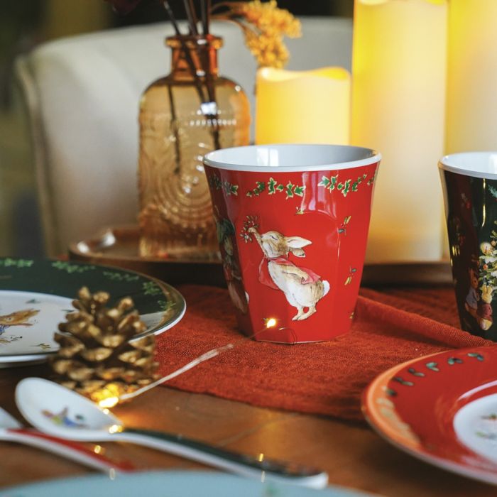 Petit Jour Paris, Peter Rabbit Christmas Cup - Red