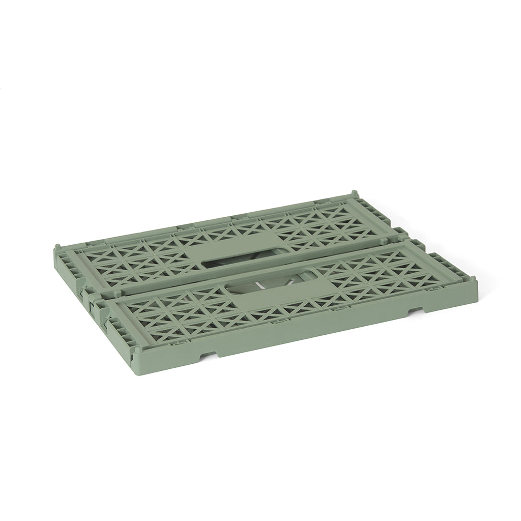 Gergerland Folding Crate, Size 2 - Almond Green