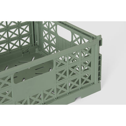 Gergerland Folding Crate, Size 2 - Almond Green