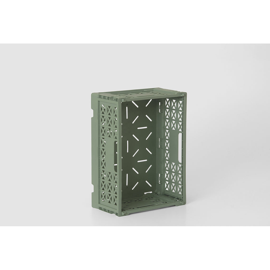 Gergerland Folding Crate, Size 1 - Almond Green