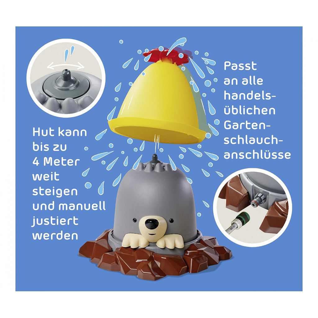 AquaPlay Sprinkler for Water Play, Moli the Mole
