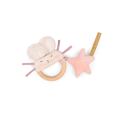 Moulin Roty - Wooden Rattle - Mouse - La Petite Ecole de Danse