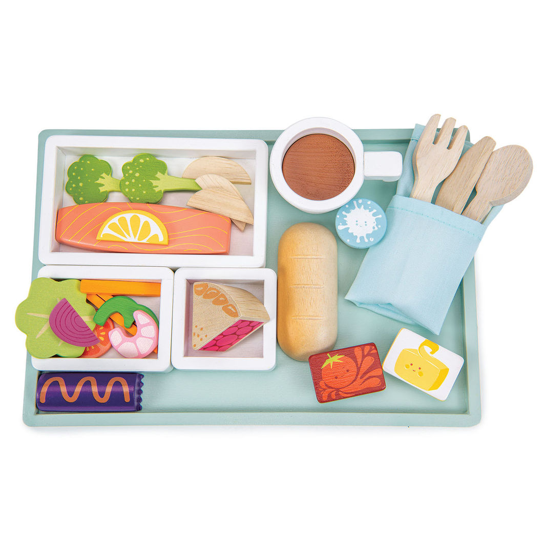 Tender Leaf Wooden Play Food, Airplane Meal