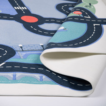 Moulin Roty Play Mat with Car Track, Avenue du Moulin