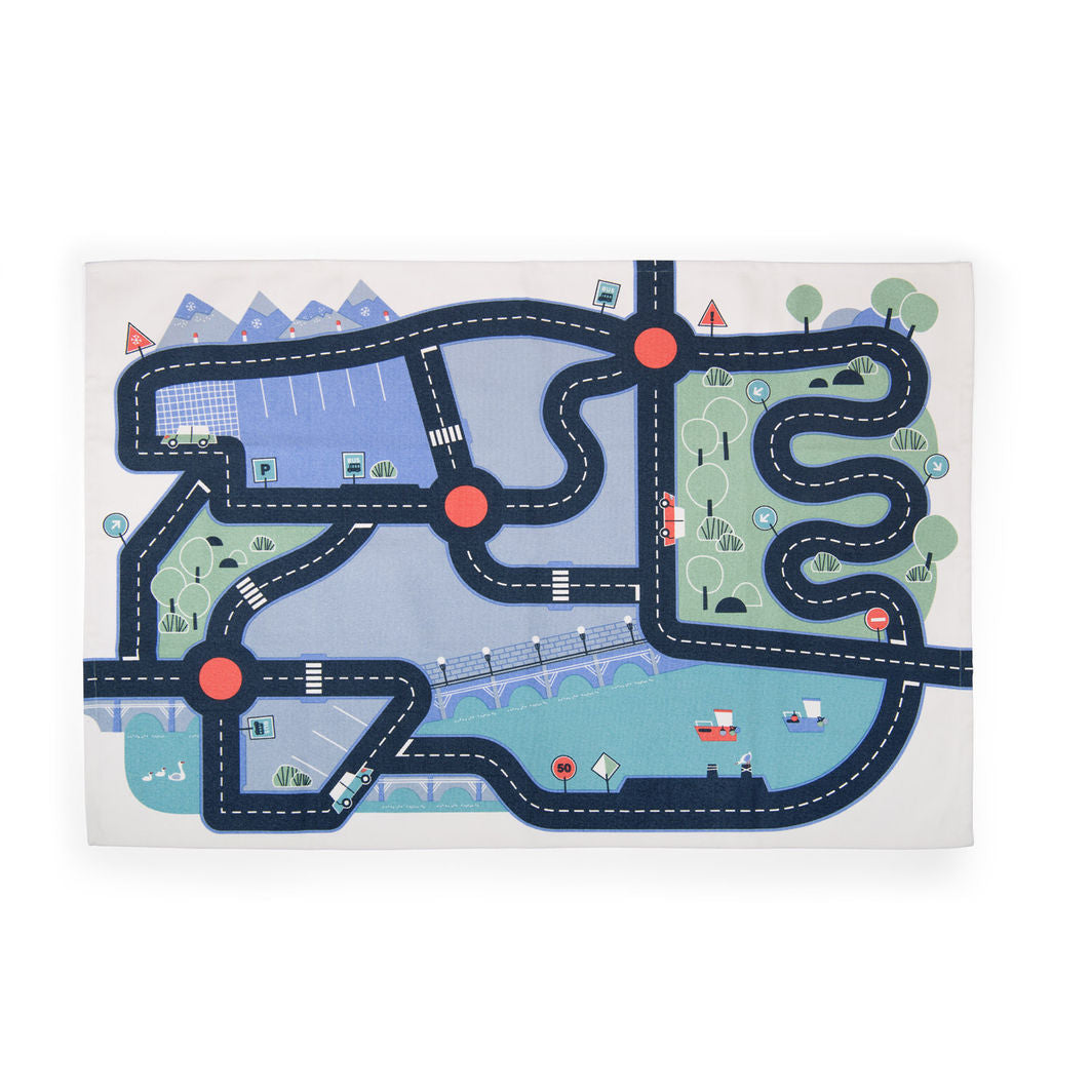 Moulin Roty Play Mat with Car Track, Avenue du Moulin