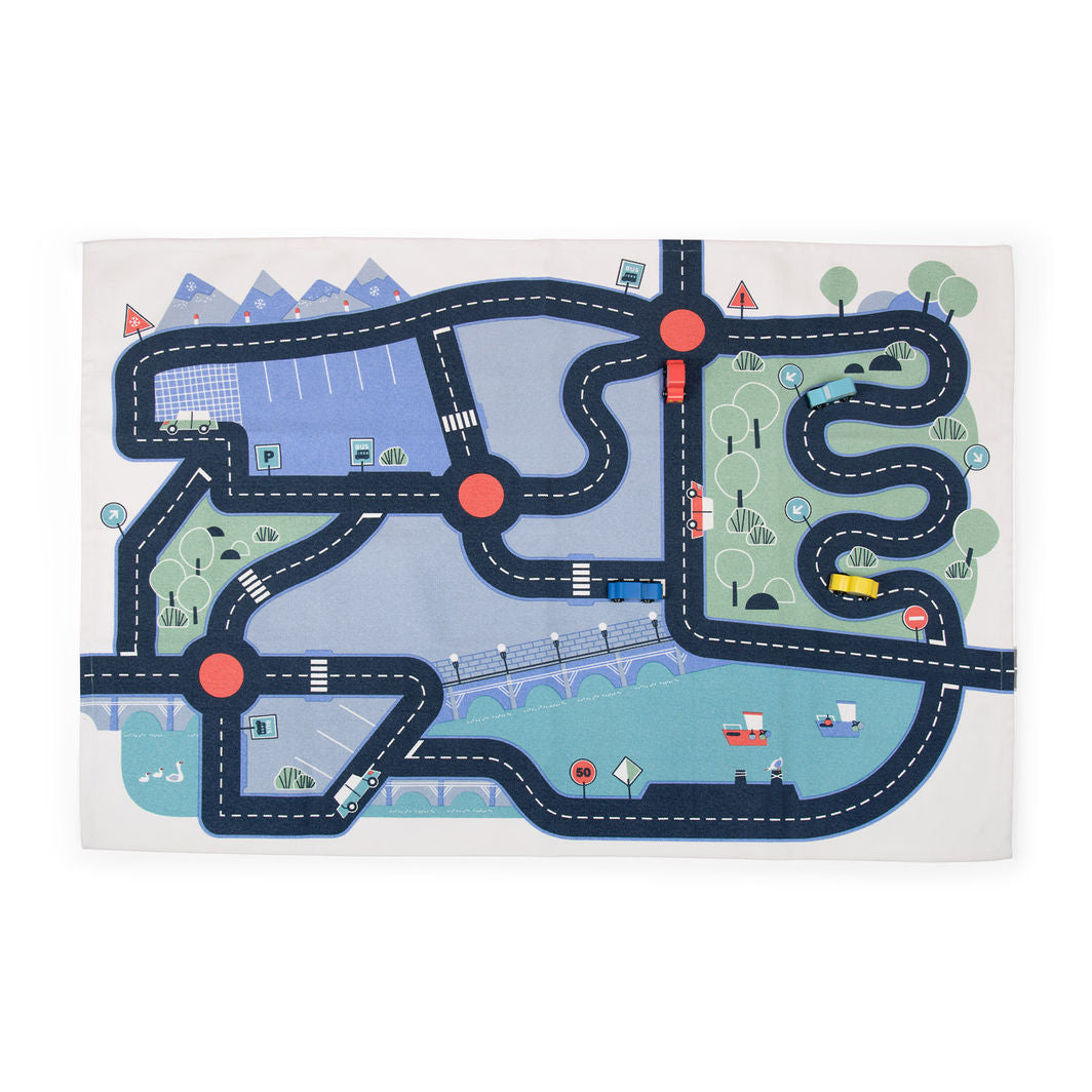 Moulin Roty Play Mat with Car Track, Avenue du Moulin