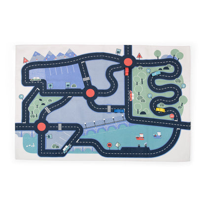Moulin Roty Play Mat with Car Track, Avenue du Moulin
