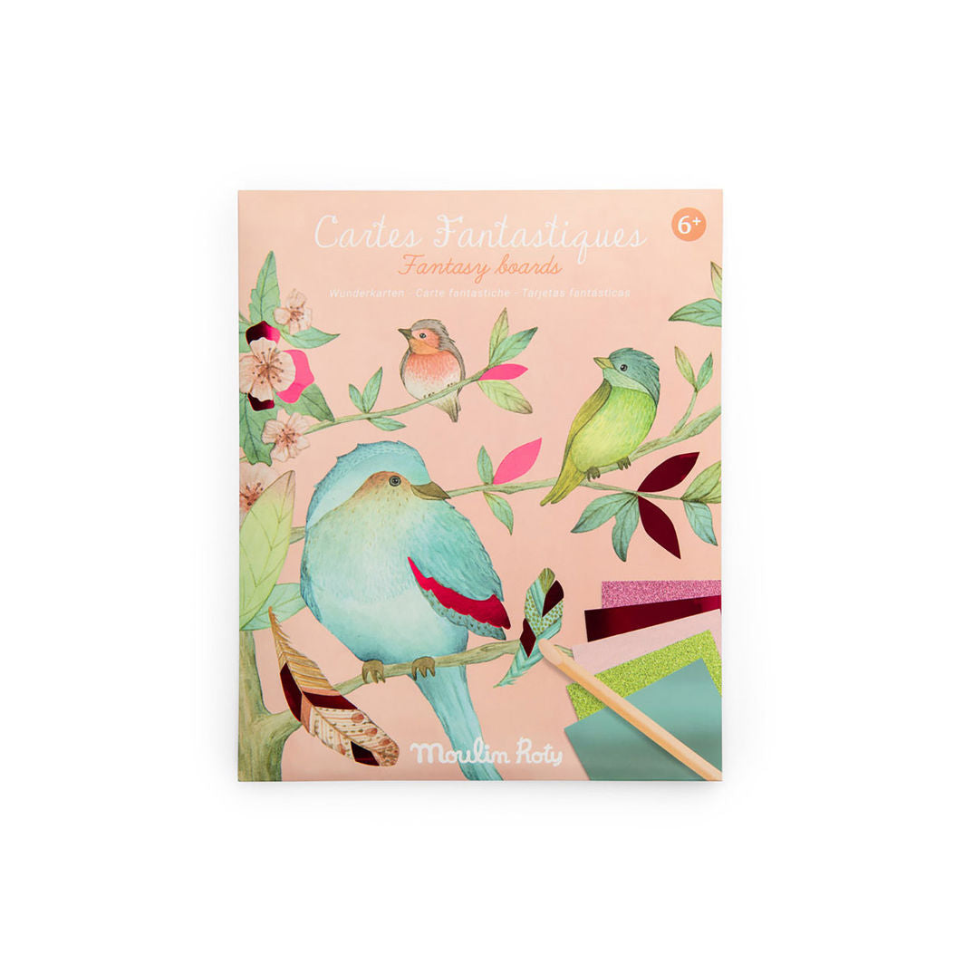 Moulin Roty Transfer Sheet, Fantasy Board Decorative Sheet - Les Rosalies