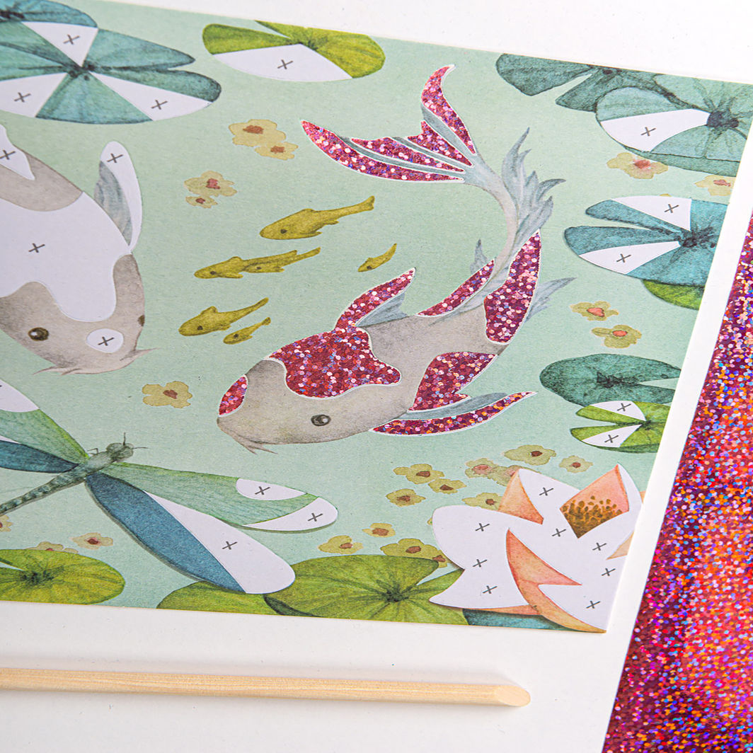 Moulin Roty Transfer Sheet, Fantasy Board Decorative Sheet - Les Rosalies