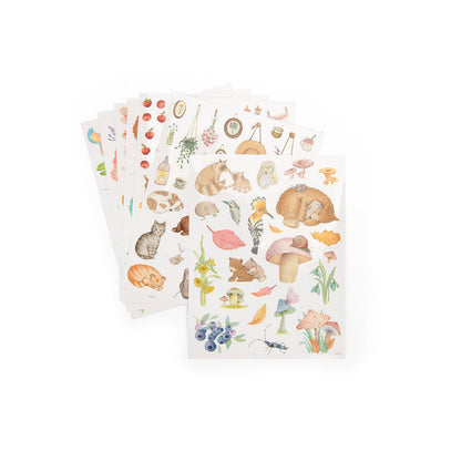 Moulin Roty Coloring Book with 230 Stickers, Les Rosalies