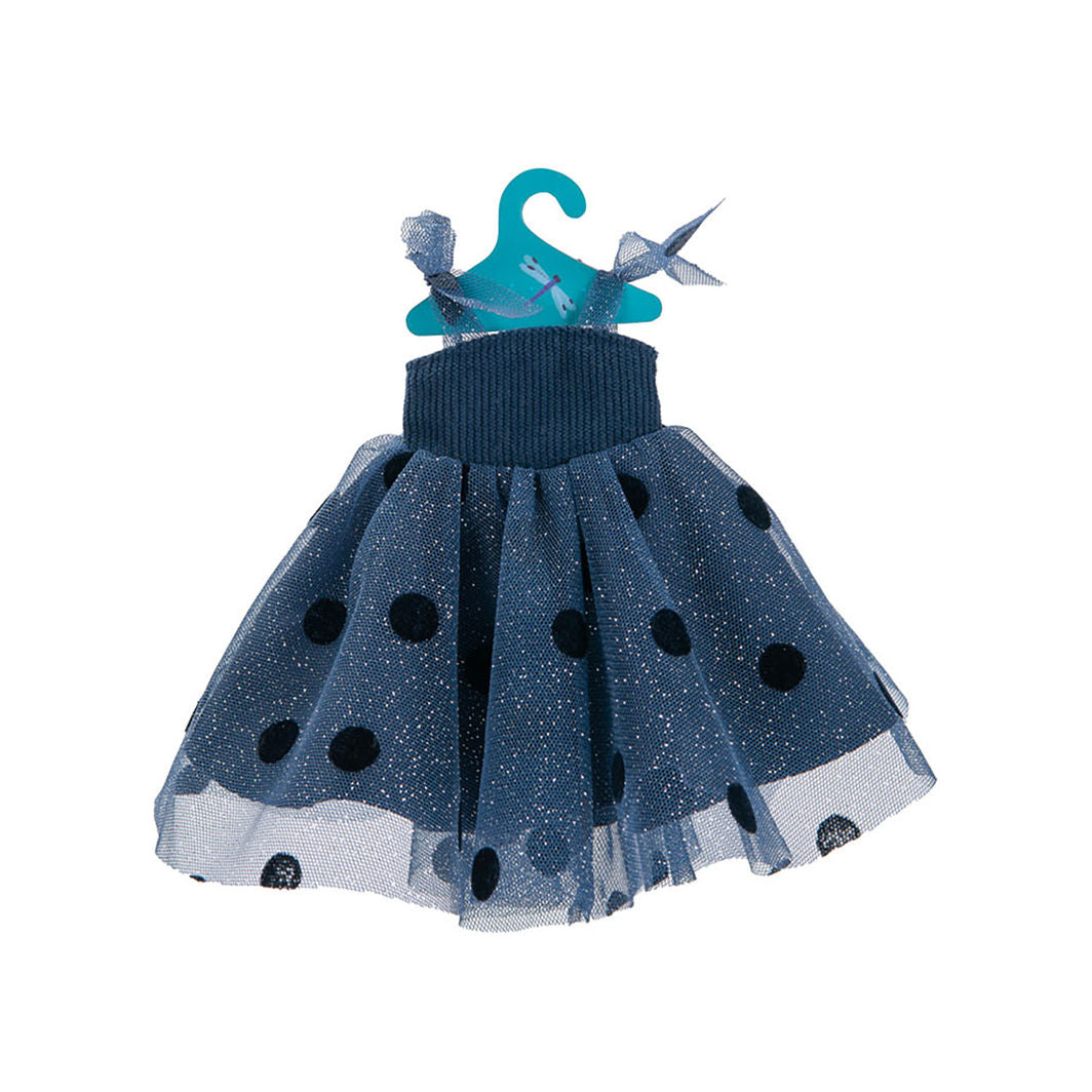 Moulin Roty Cloth Doll with Wardrobe Suitcase and Evening Dresses - Les Parisiennes