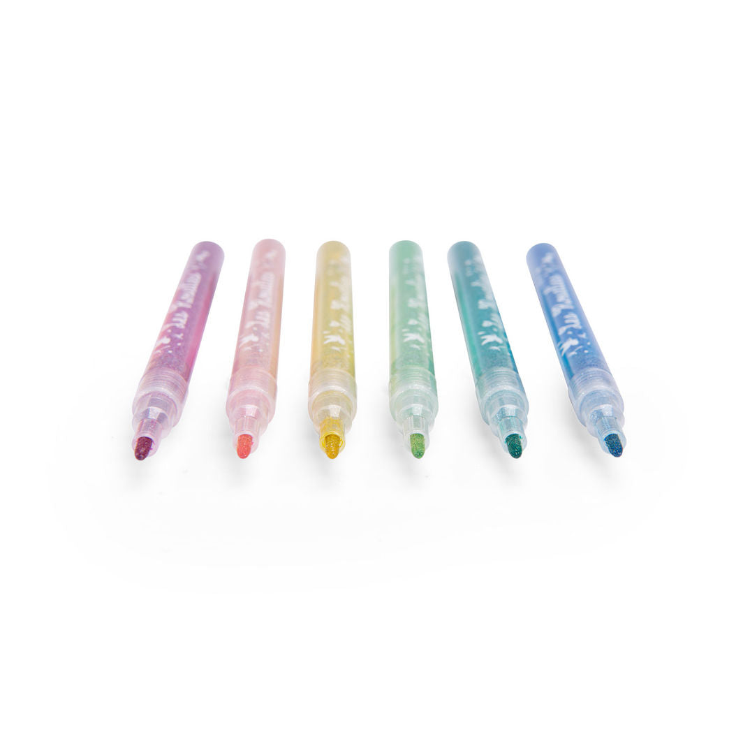 Moulin Roty Glitter Pens Set of 6 - Les Rosalies
