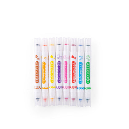 Moulin Roty Set of 8 Stamp Pens, Les Loufoques