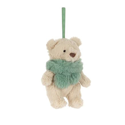 Jellycat julepynt, Bartholomew Bear Jr. Winter dekoration - 10 cm