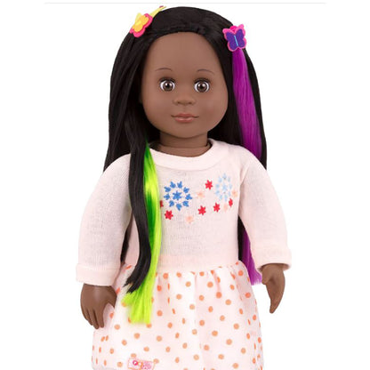 Our Generation Doll Accessories, Hair Clips with Hair Extensions