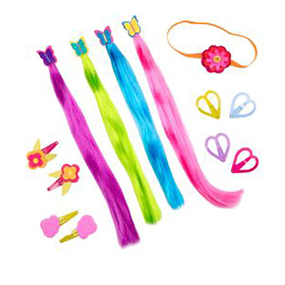 Our Generation Doll Accessories, Hair Clips with Hair Extensions
