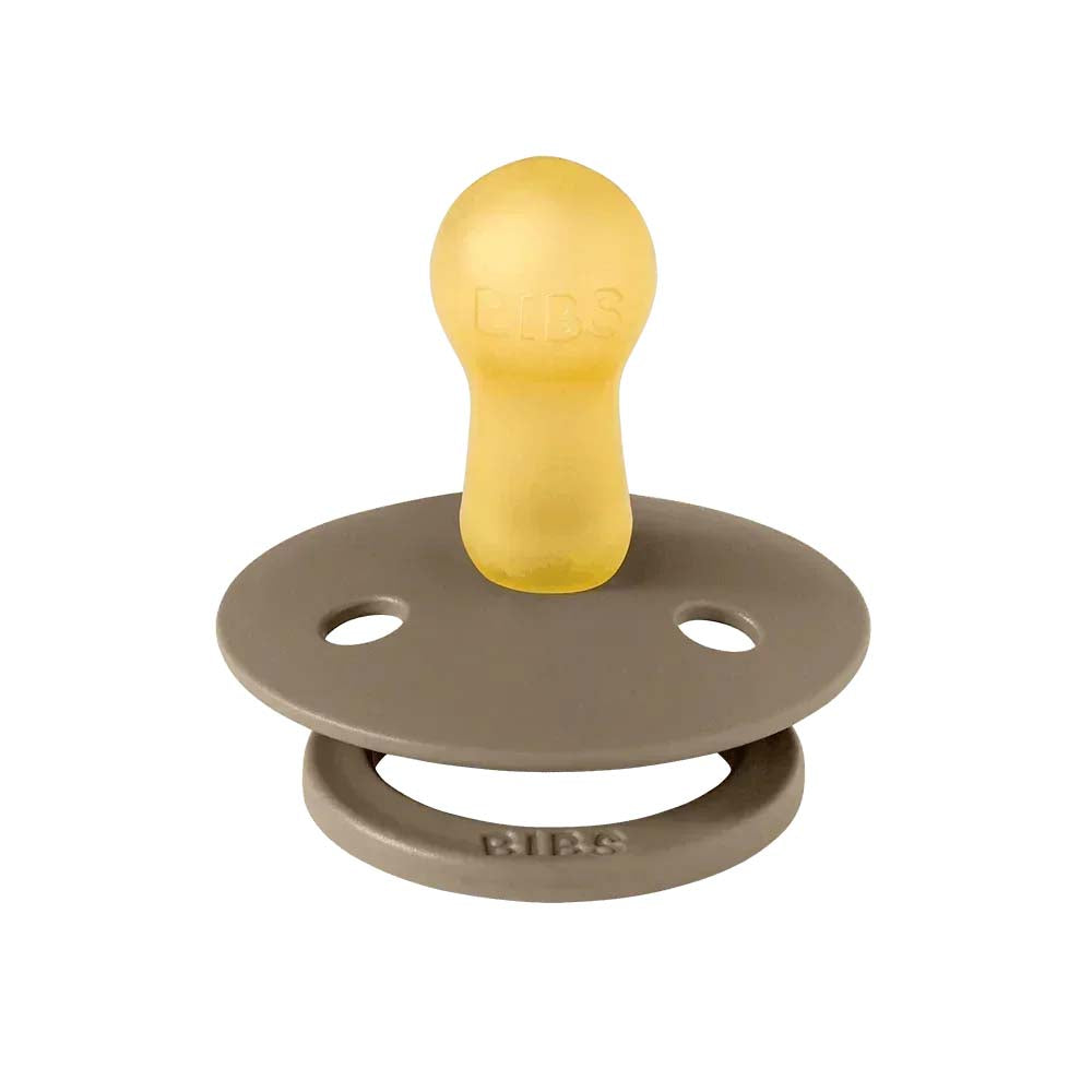 Bibs pacifier in natural rubber, size 2 – Dark Oak