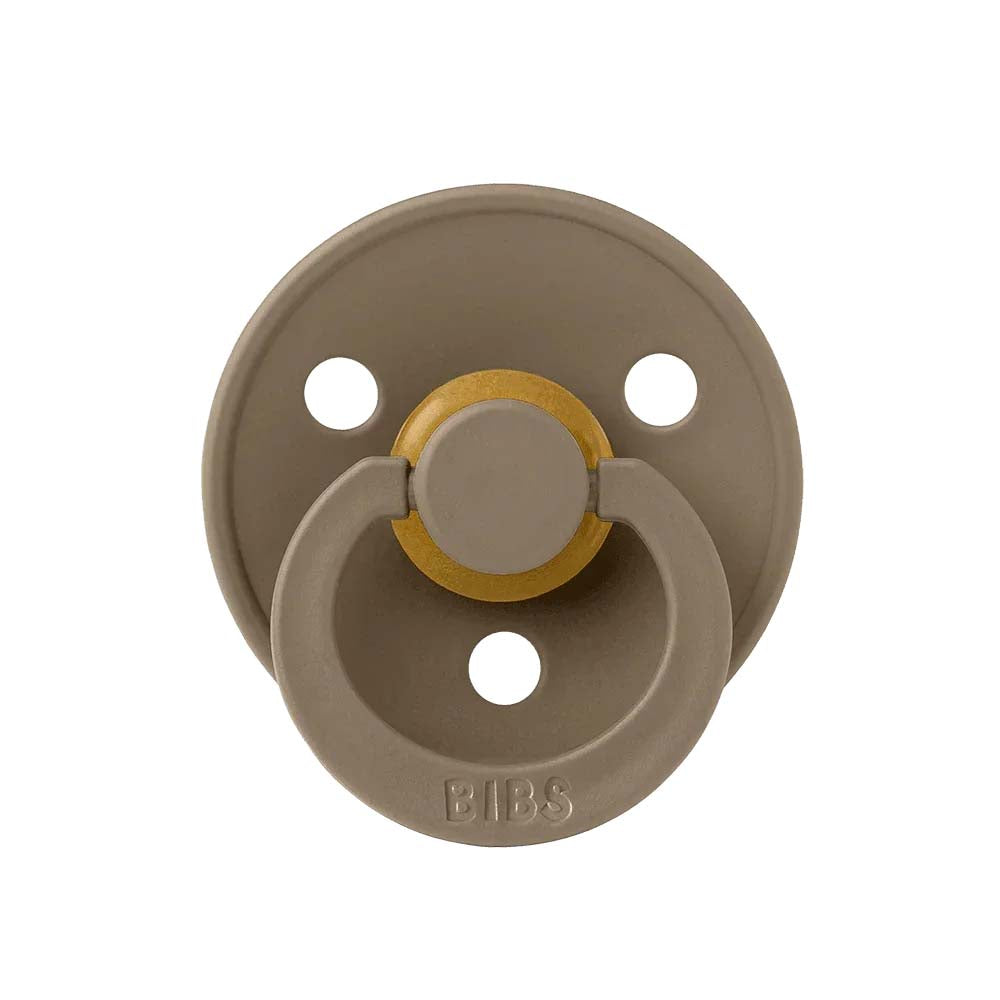 Bibs pacifier in natural rubber, size 2 – Dark Oak