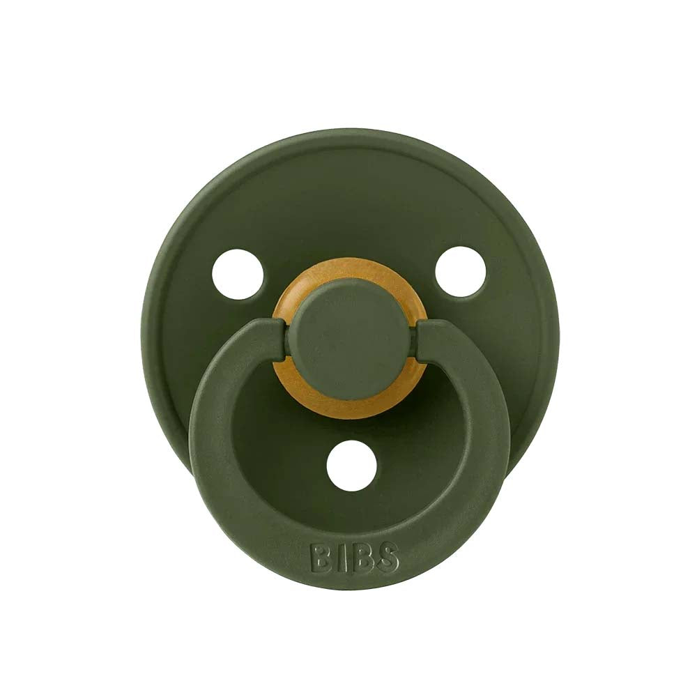 Bibs Pacifier in Natural Rubber, Size 2 – Hunter Green