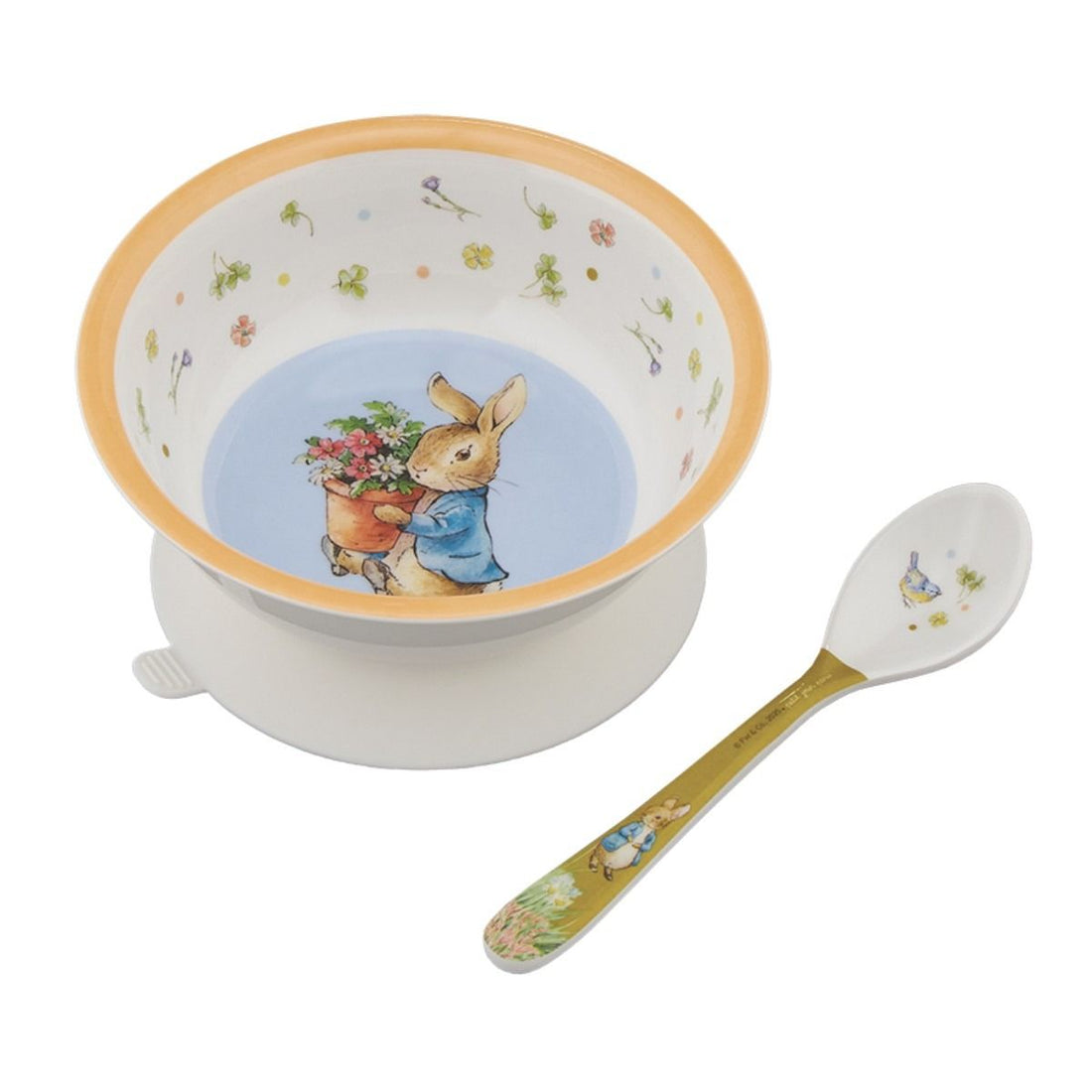 Petit Jour Paris, Peter Kanin Bowl with Suction Cup and Spoon