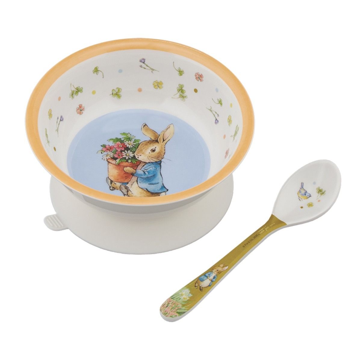 Petit Jour Paris, Peter Kanin Bowl with Suction Cup and Spoon