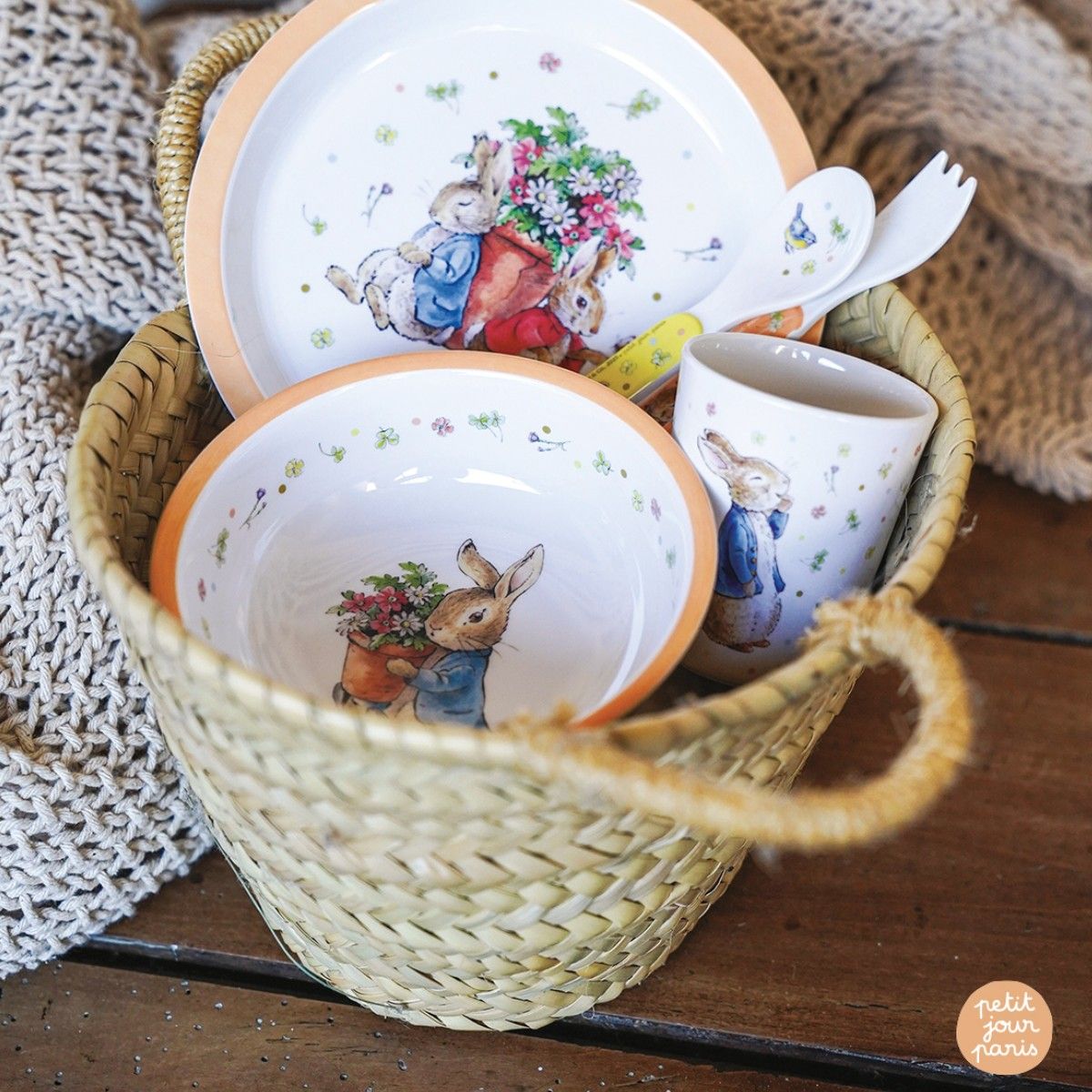 Petit Jour Paris, Peter Kanin Flat Plate – Apricot