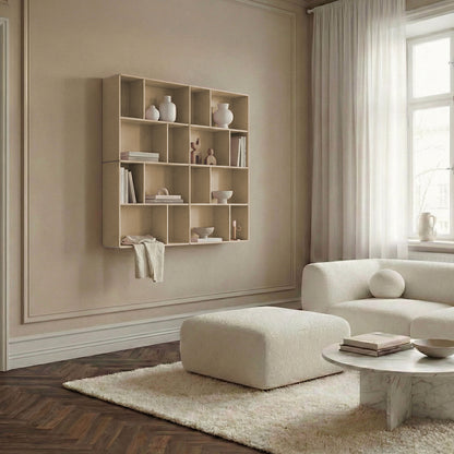 By Aulum Bronx Wall Shelf, Depth 23 or 33 cm - Sand