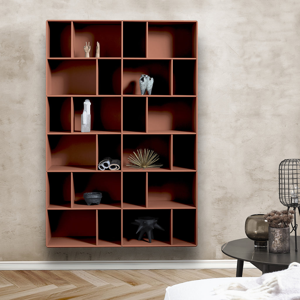 By Aulum Brooklyn Wall Rack, 117x177 cm - Rusty