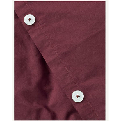 Studio Feder Baby Bedding Set, Organic Percale – Burgundy