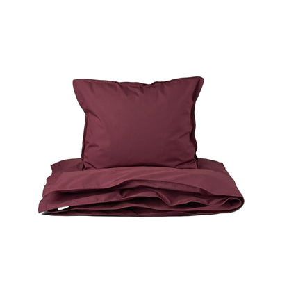 Studio Feder babysengetøj, økologisk percale - Burgundy