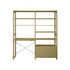 By Aulum Agger Deluxe Stigereol m. skrivebord, H: 179 x B: 163 cm - Olive 